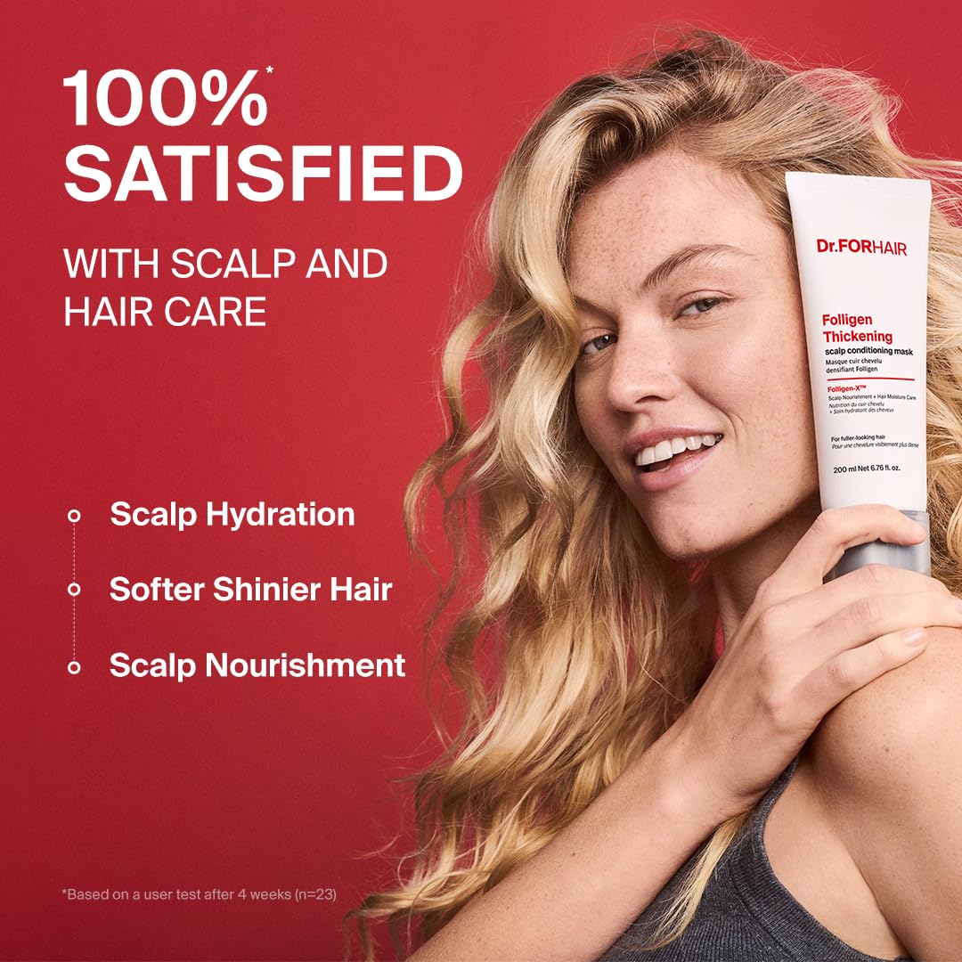 DR.FORHAIR before and after hair comparison showing improved density and softness