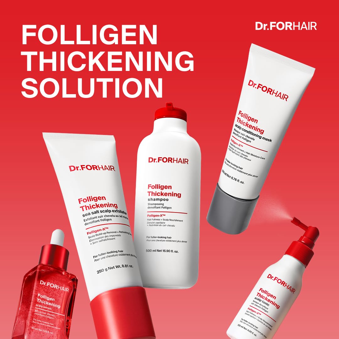 DR.FORHAIR pouring consistency shot showing creamy texture that absorbs quickly