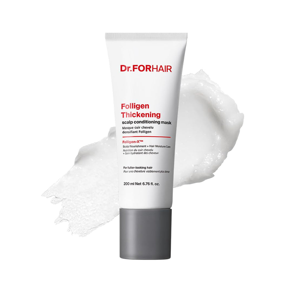 DR.FORHAIR front jar shot showing packaging and product benefit for fuller-looking hair