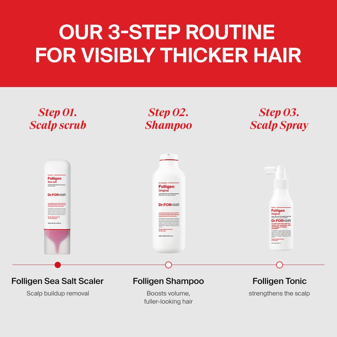 DR.FORHAIR in-sink lather showing gentle cleansing and clearer scalp