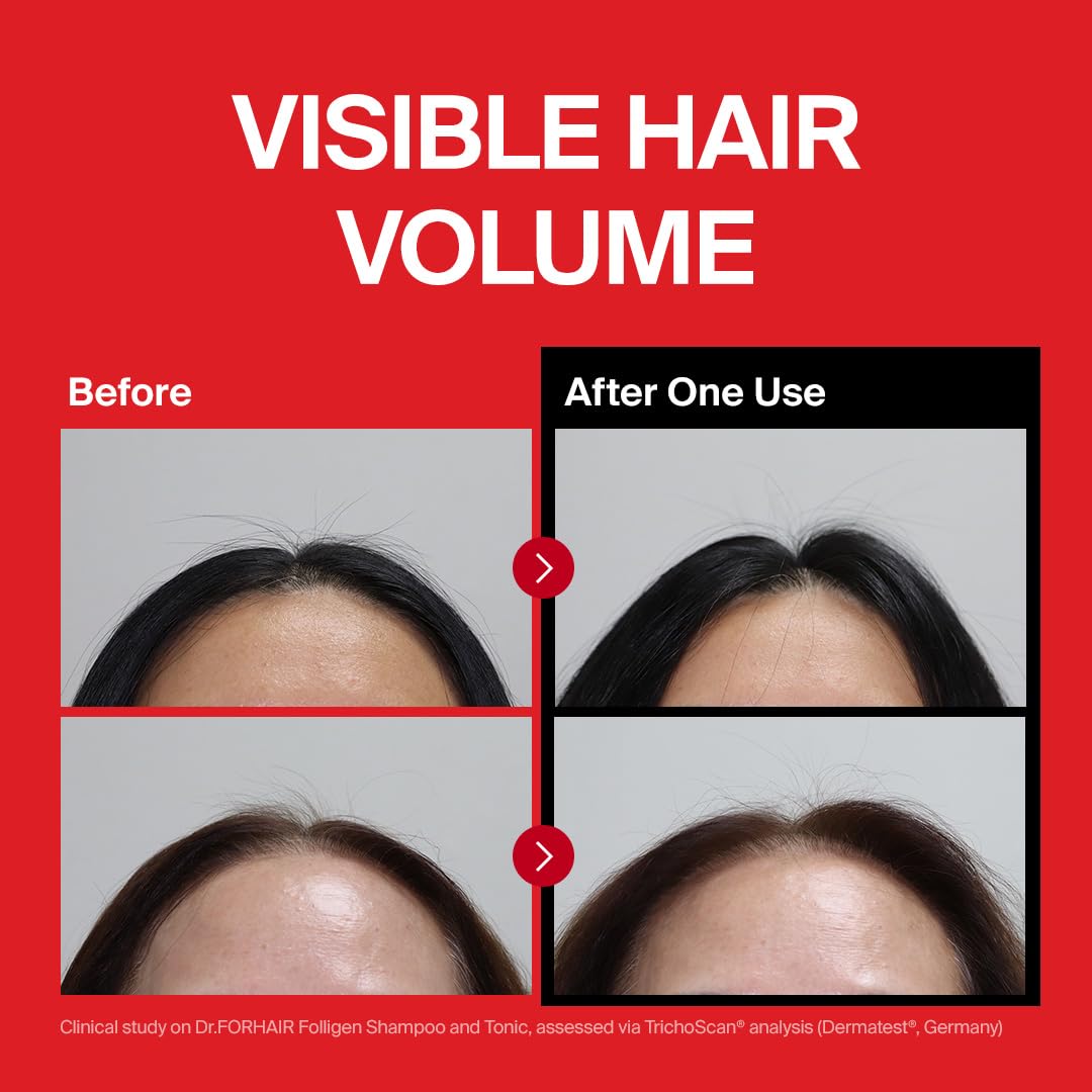 DR.FORHAIR pump dispensing creamy texture that boosts easy application