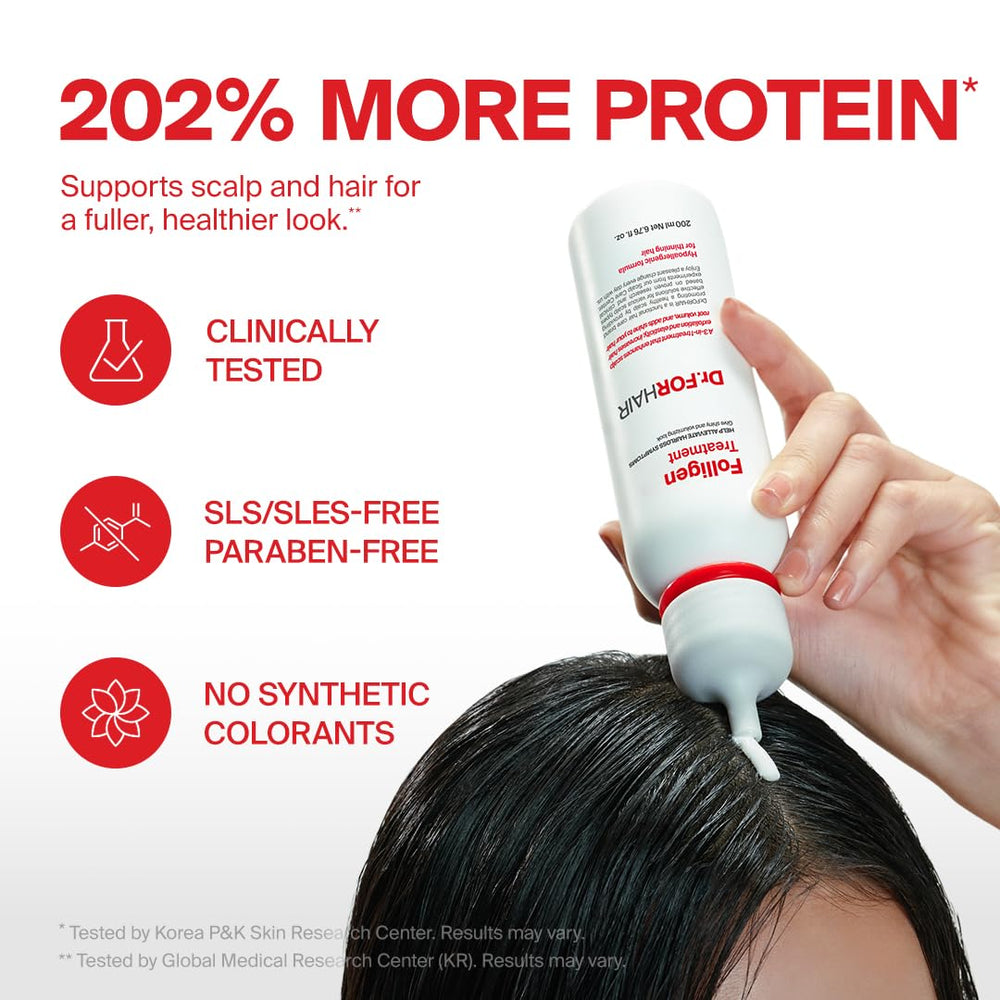 DR.FORHAIR creamy texture close-up demonstrating smooth spreadability and nourishing feel