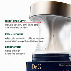 Dr.G niacinamide ingredient close-up highlighting brightening support
