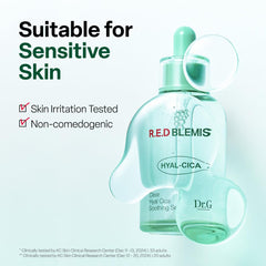 Dr.G serum droplet texture close-up demonstrating lightweight hydration