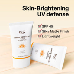 Dr.G travel size flatlay in a bag conveying portable SPF protection