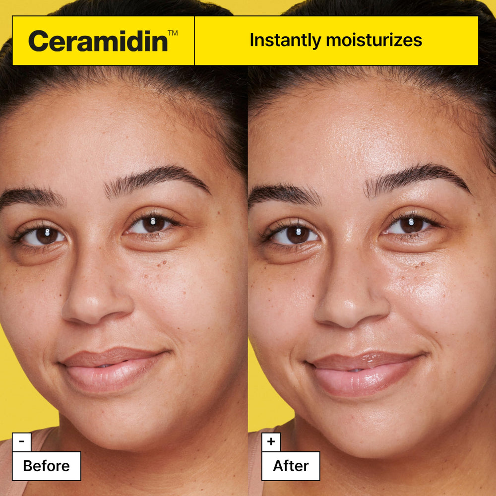 Dr.Jart+ model wearing sheet mask demonstrating comfortable fit and instant hydration