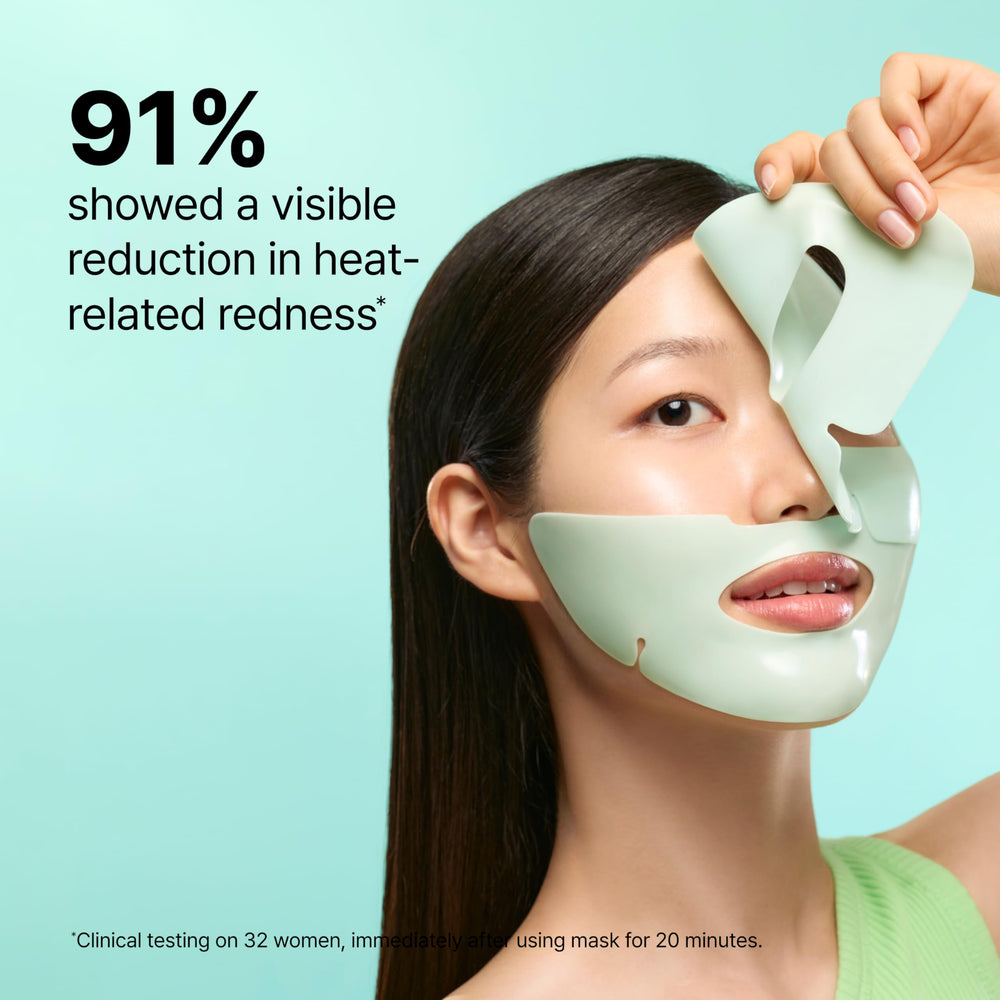 Chilled Dr.Jart+ rubber mask in spa setting showing cooling preparation