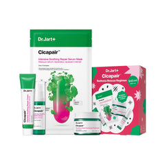Dr.Jart+ front packaging showing the four-piece redness rescue kit benefit travel-friendly