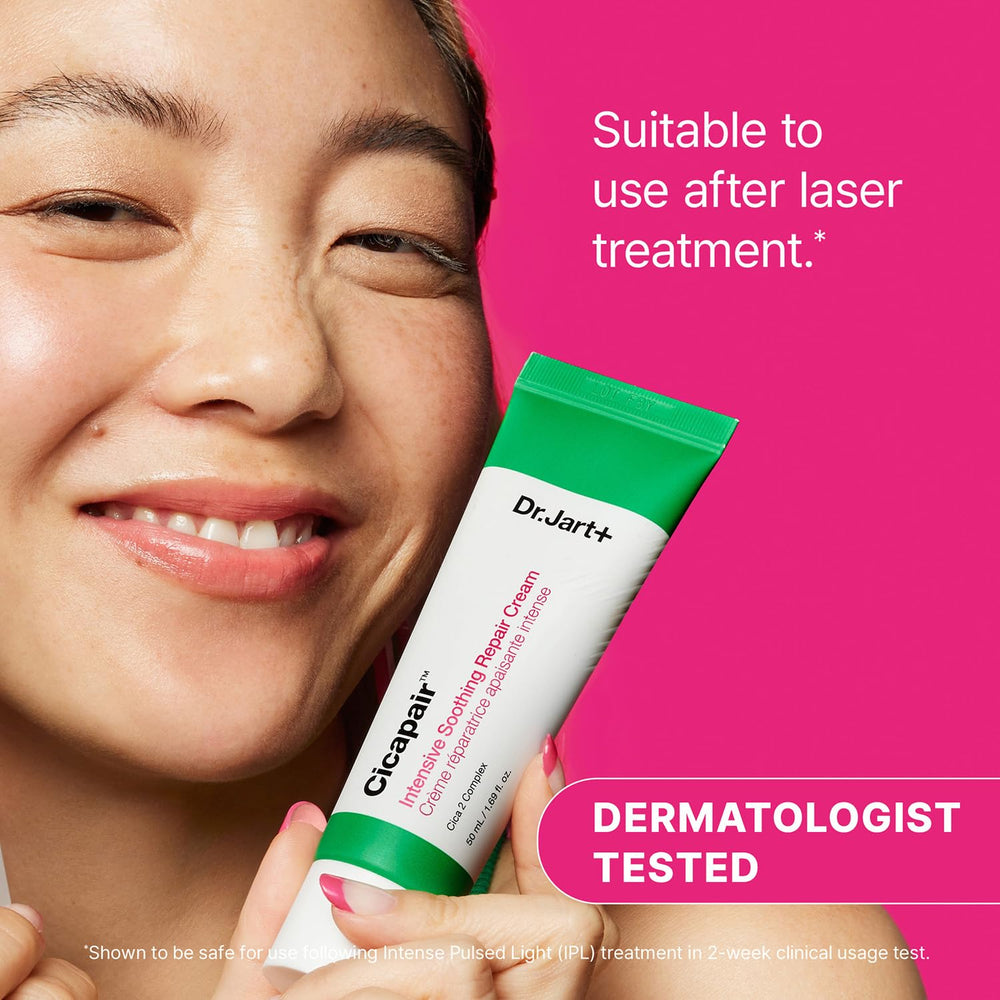 Close-up of Dr.Jart+ label highlighting formulation benefits