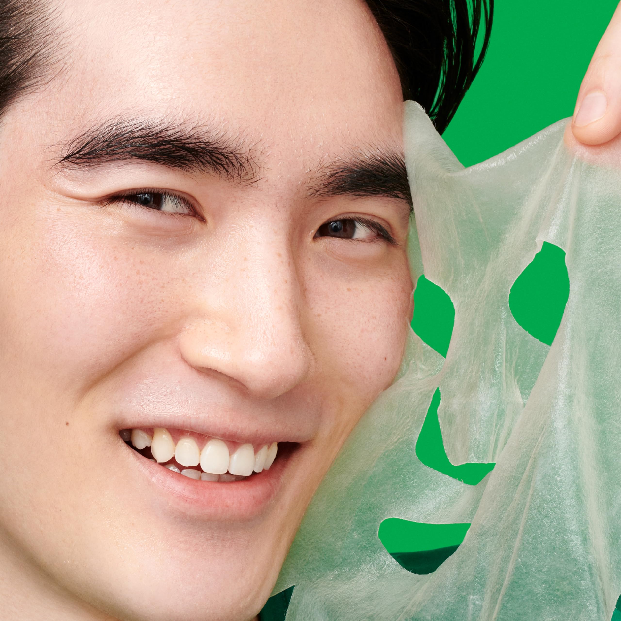 Dr.Jart+ mask held in hand to show size and easy application benefit