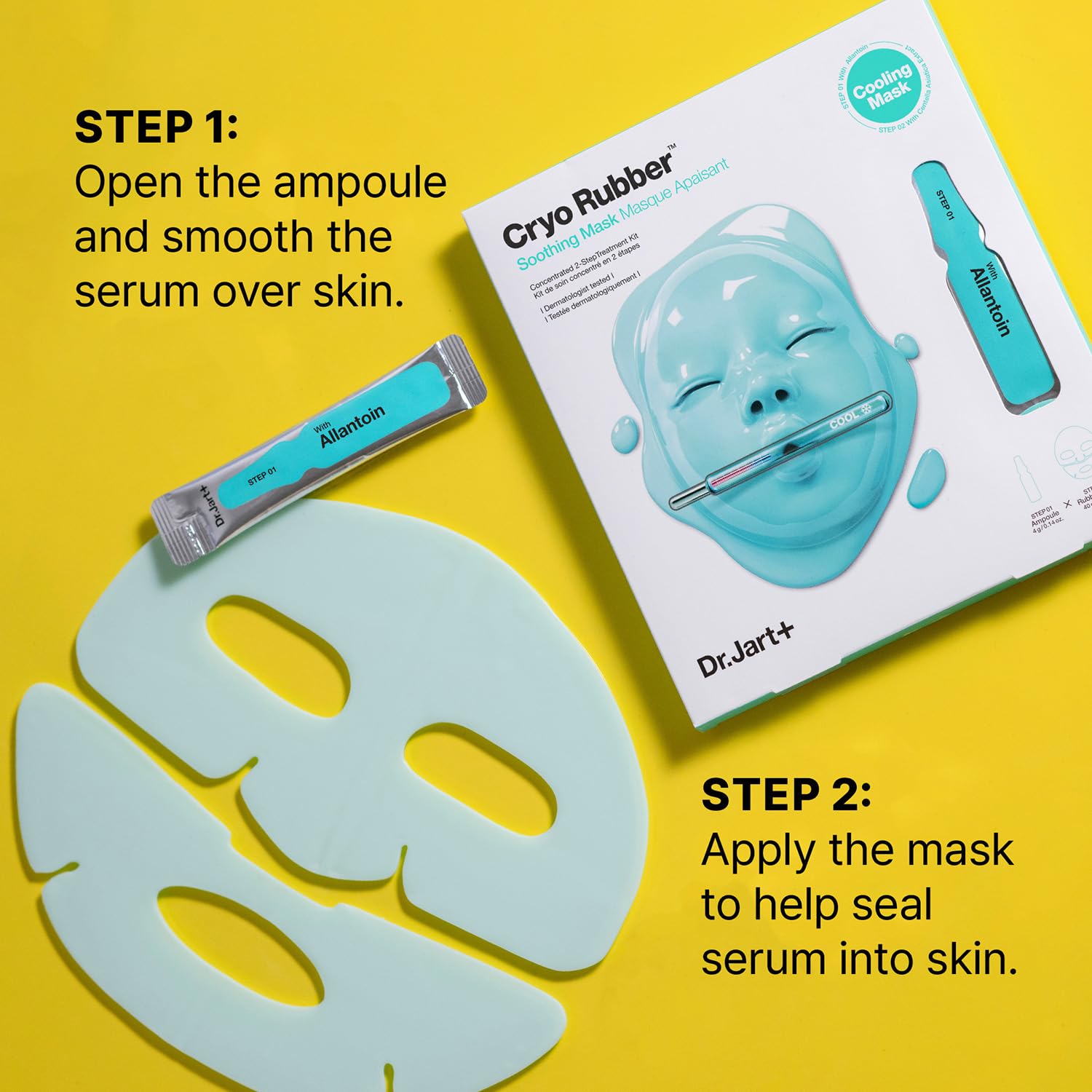 Dr.Jart+ rubber mask close-up texture demonstrating cooling contact