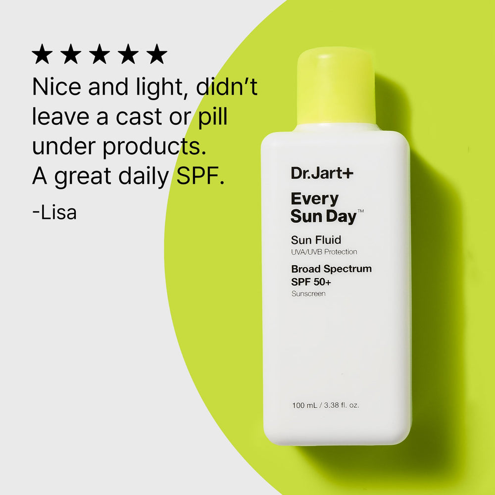 Dr.Jart+ in a morning routine setting showing everyday sun protection