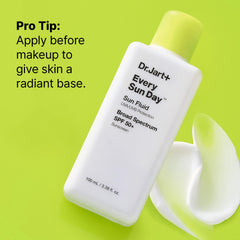 Dr.Jart+ fluid poured on hand demonstrating quick absorption and glow