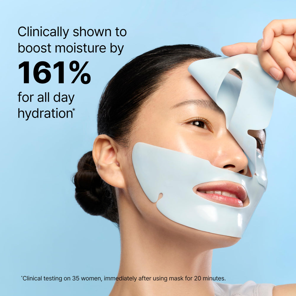 Dr.Jart+ before and after hydration showing plumper, dewy skin