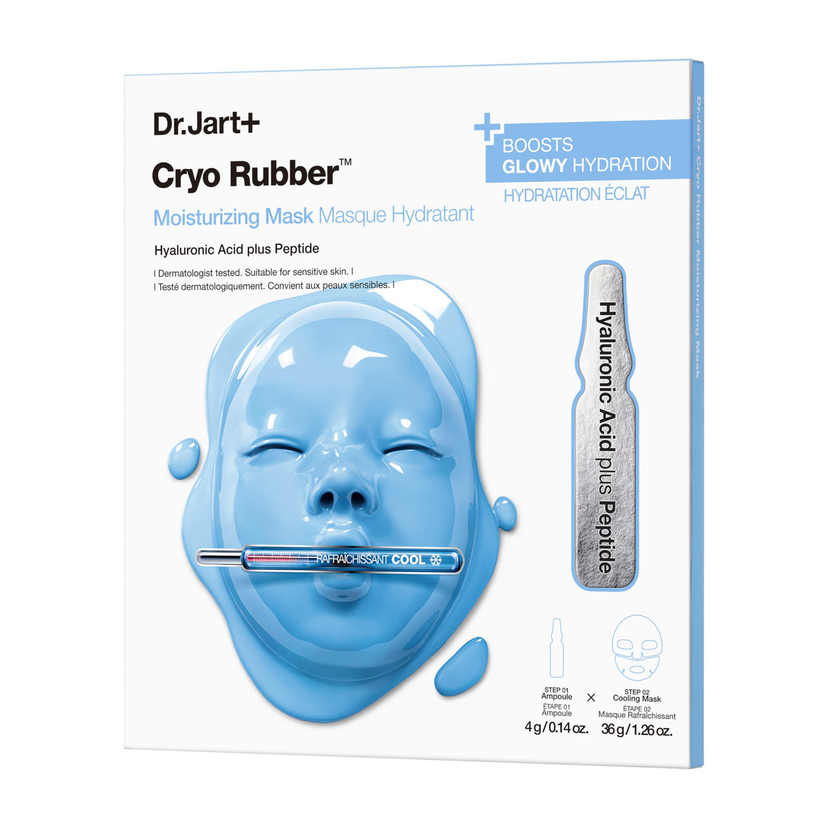 Dr.Jart+ front packaging showing product and benefit of quick hydration