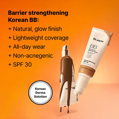 Dr.Jart+ creamy-gel texture swatch highlighting smooth blendability and hydration