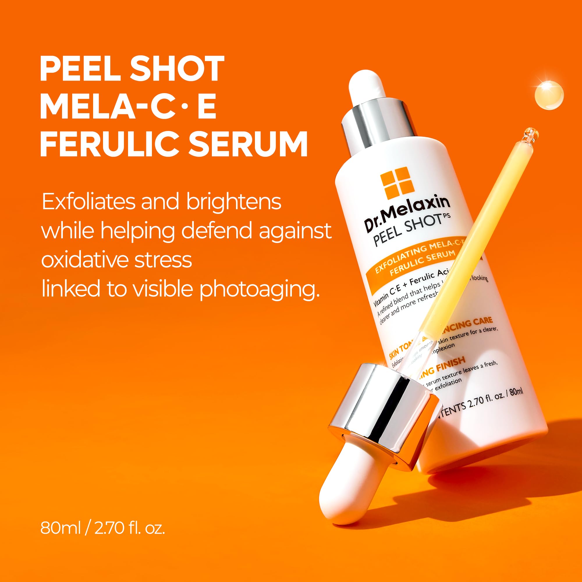 Dr.Melaxin ampoule dropper dispensing texture for easy application