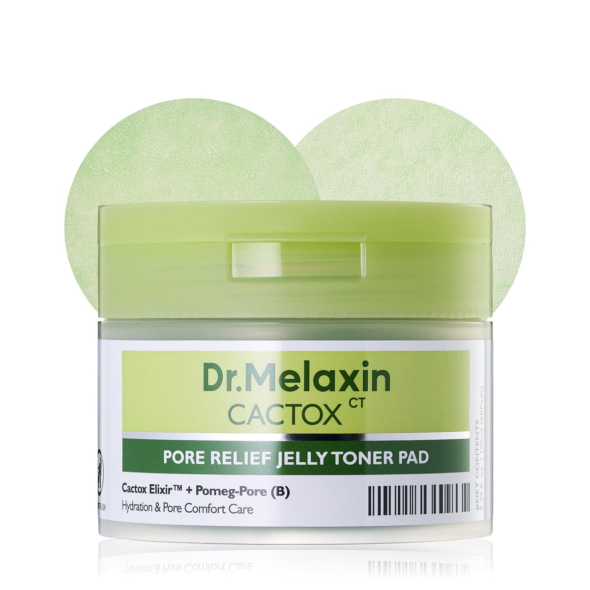 Dr.Melaxin front packaging showing jar and 60 pads for cooling benefits