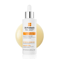 Dr.Melaxin front packaging showing bottle and brightening benefit
