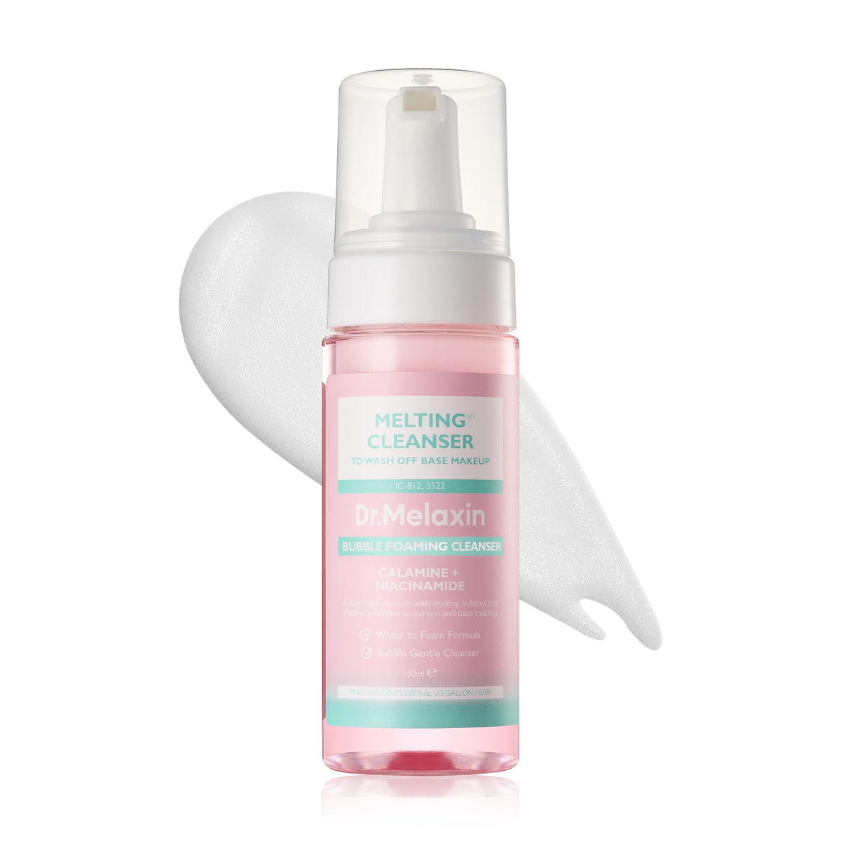 Dr.Melaxin front packaging showing cleanser and calming benefits