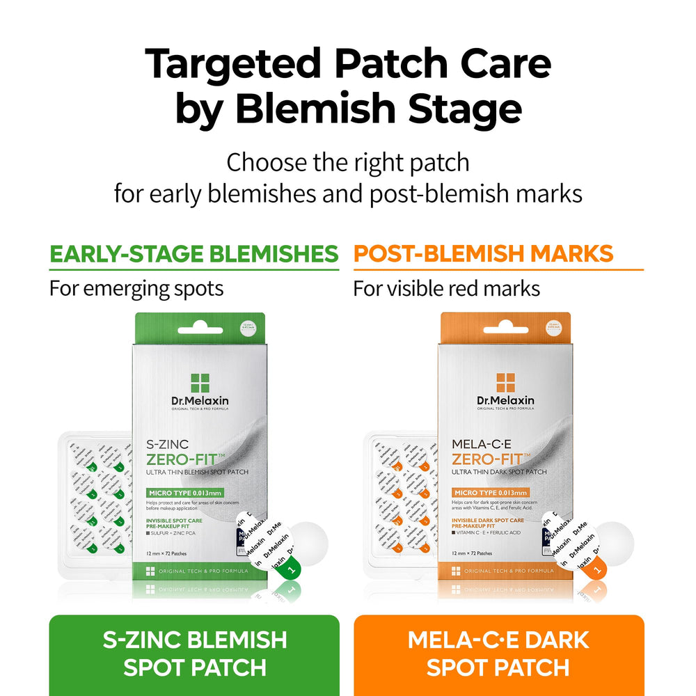 Dr.Melaxin open pack revealing 72 pre-cut patches ready for targeted use