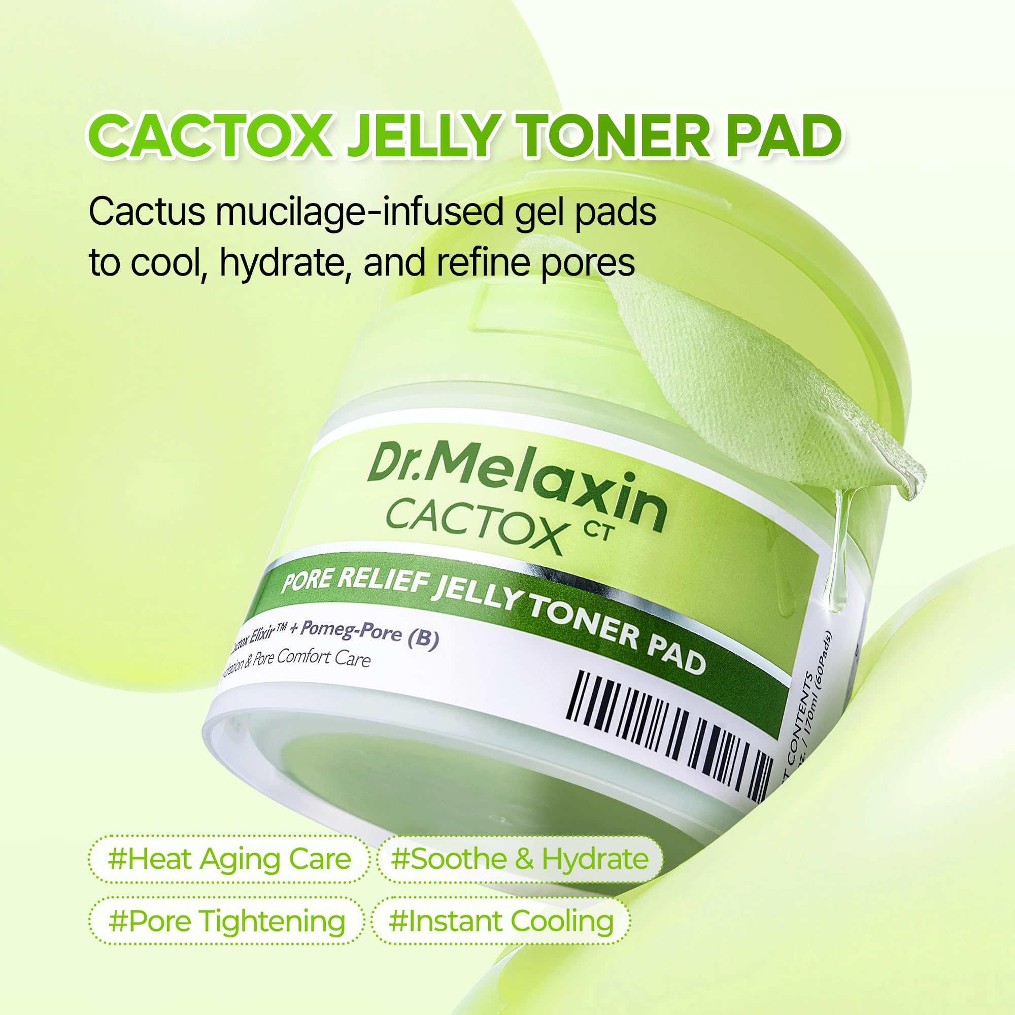 Dr.Melaxin close-up of jelly pad texture highlighting soothing gel