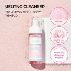 Dr.Melaxin foam dispensing from pump for quick, mess-free use