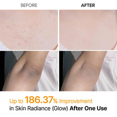 Dr.Melaxin exfoliator mist texture close-up showing lightweight feel