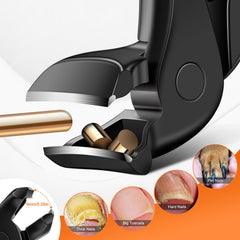 DRMODE angled 7-shaped head detail showing blade angle for easier reach and better visibility benefit