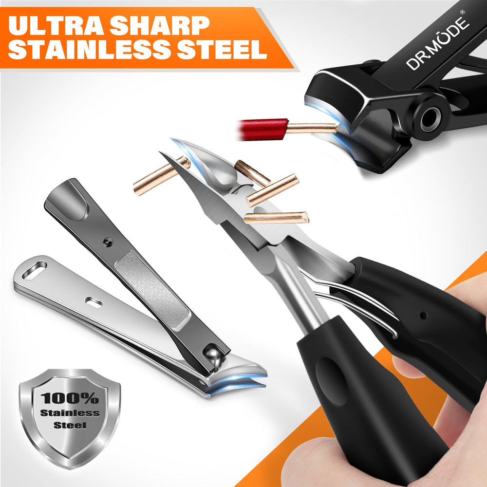 DRMODE ingrown lifter and cuticle pusher together, aiding safer ingrown nail care