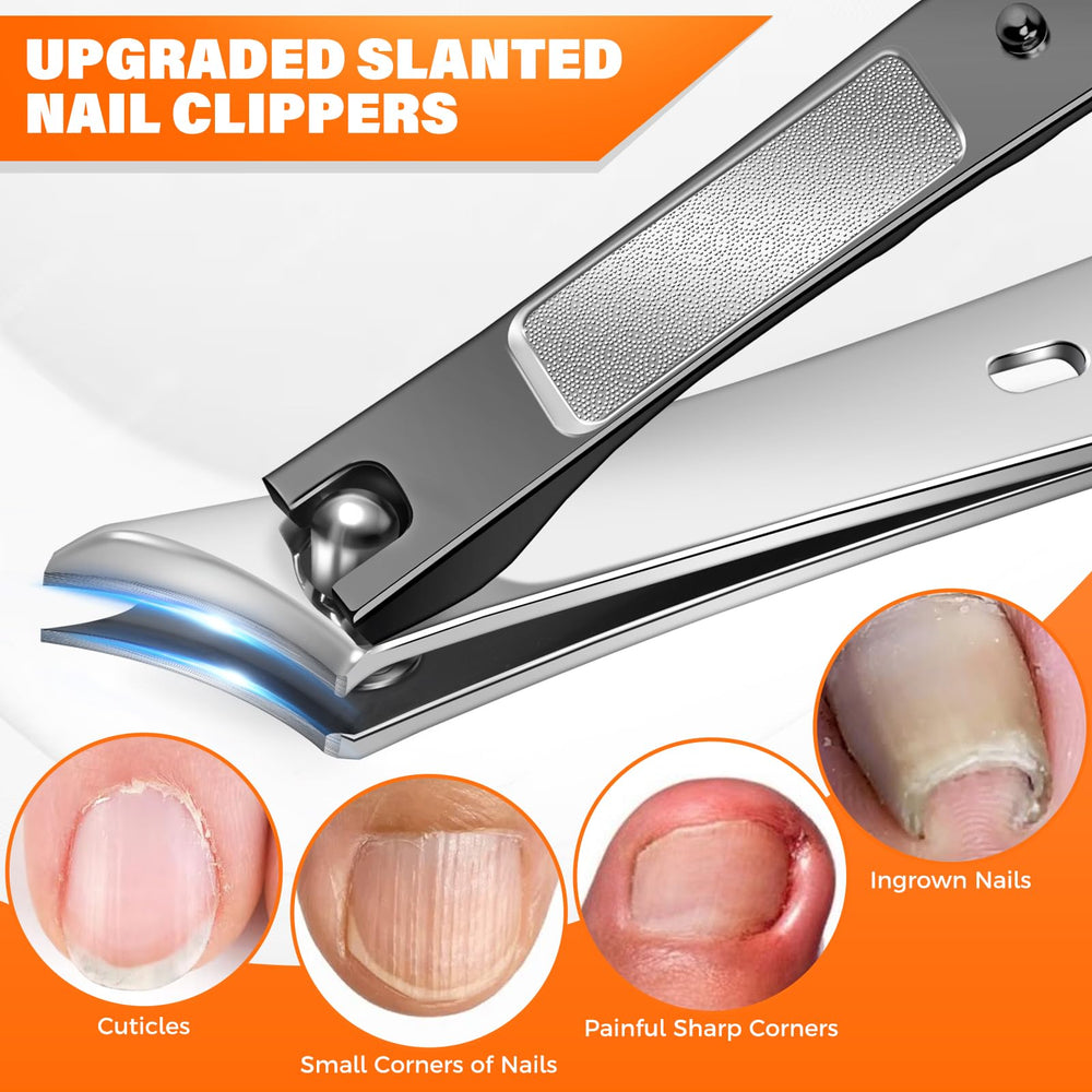 DRMODE slanted precision clipper angled to show sharpness for trimming ingrown corners