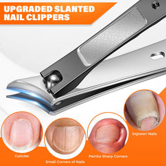 DRMODE slanted precision clipper angled to show sharpness for trimming ingrown corners