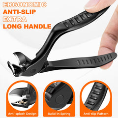DRMODE wide 9mm jaw open to show large capacity that cuts thick nails in one bite benefit