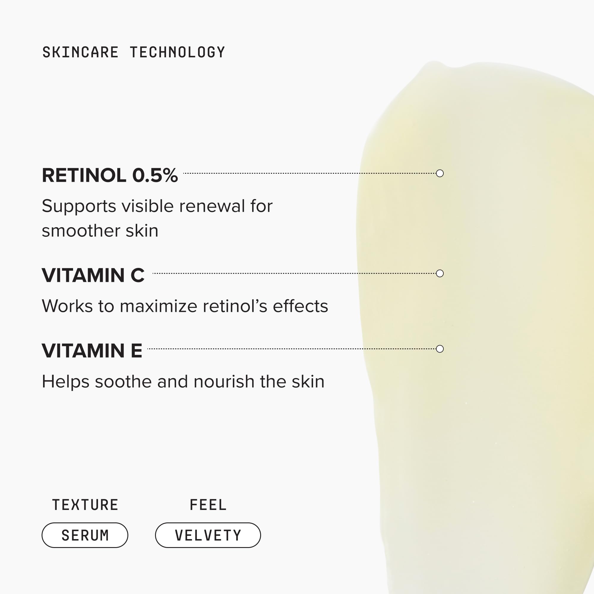 DRMTLGY bottle held in hand to illustrate product size