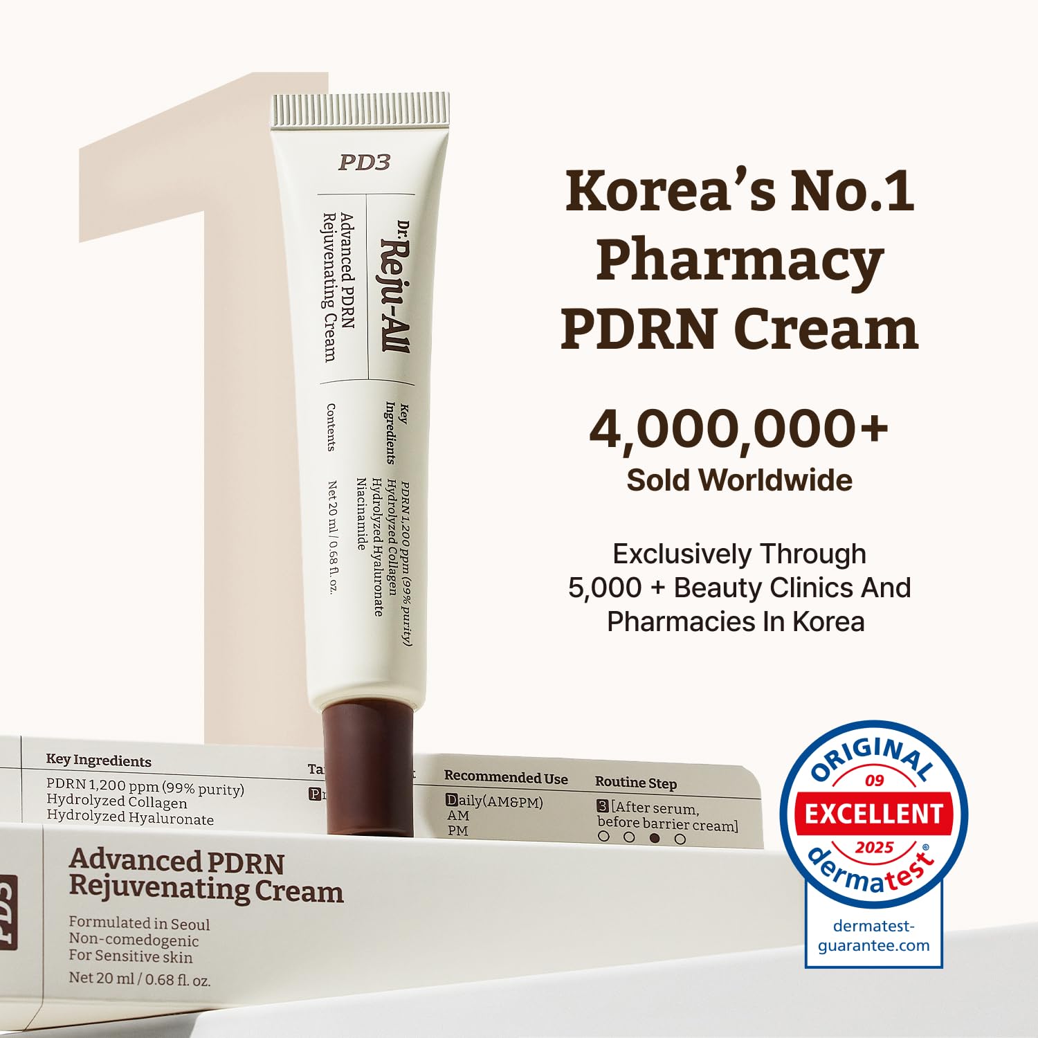 Dr.Reju-All label close-up listing key ingredients and concentrations