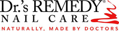 Dr.'s Remedy being applied to nails demonstrating strengthened manicure results