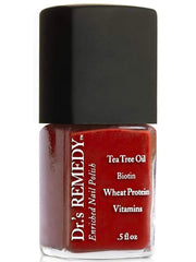 Dr.'s Remedy RESCUE Red front bottle showing rich red and clean formula benefits