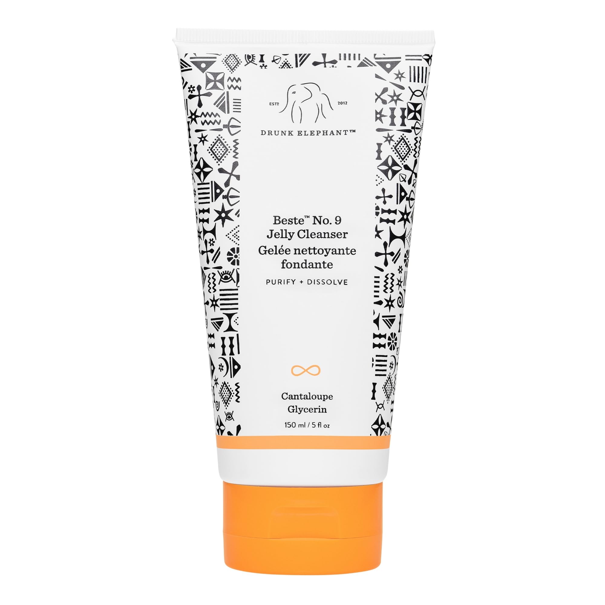 Drunk Elephant front packaging showing travel-size bottle and clear labeling for easy identification