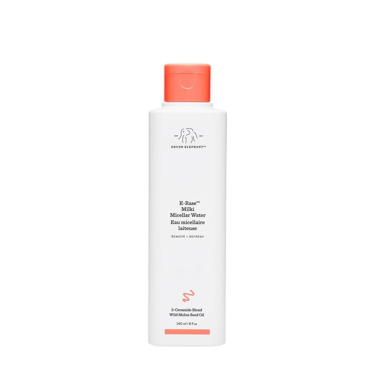Drunk Elephant front bottle view showing clean packaging and gentle cleanser benefit