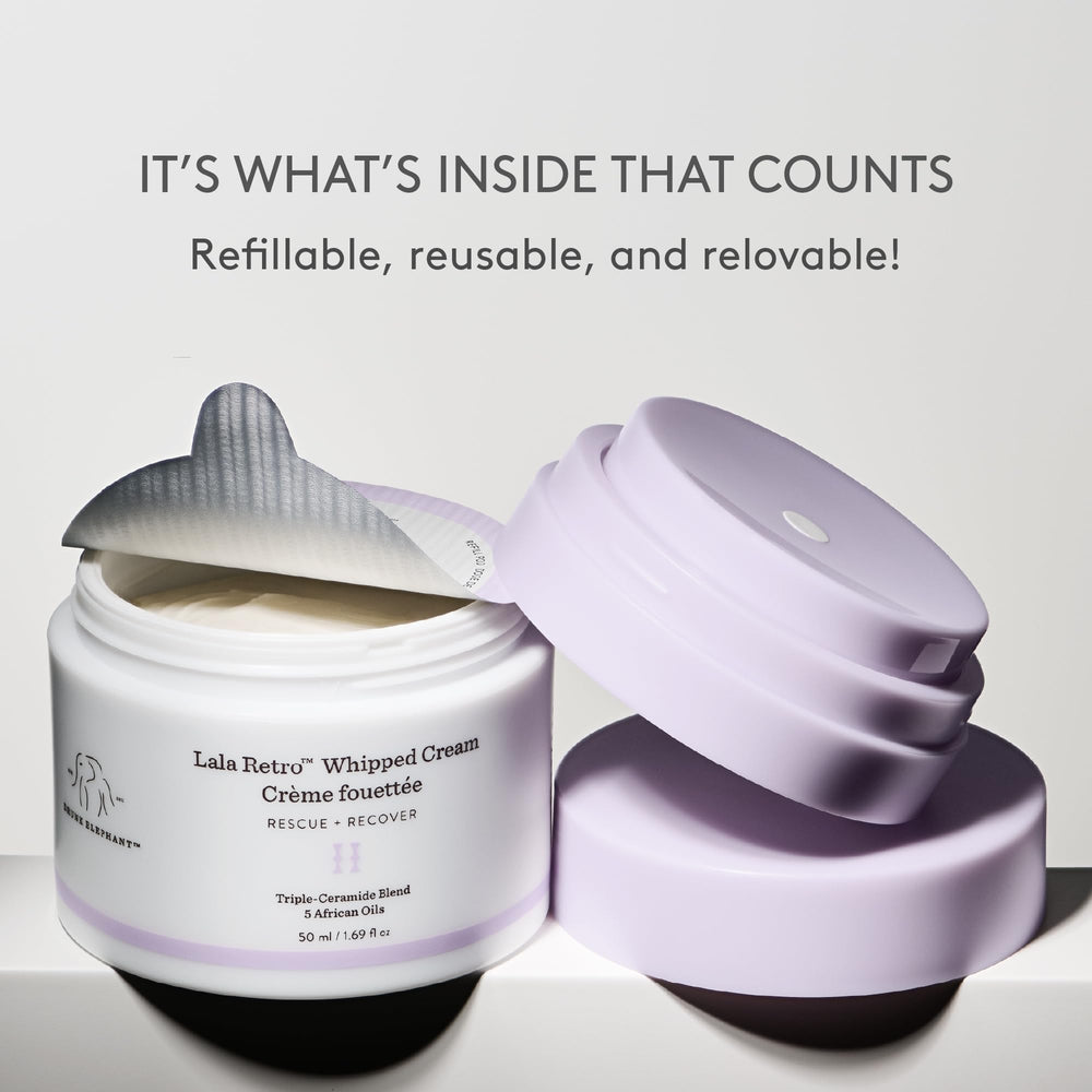 Drunk Elephant cream spread on skin demonstrating smooth application benefit