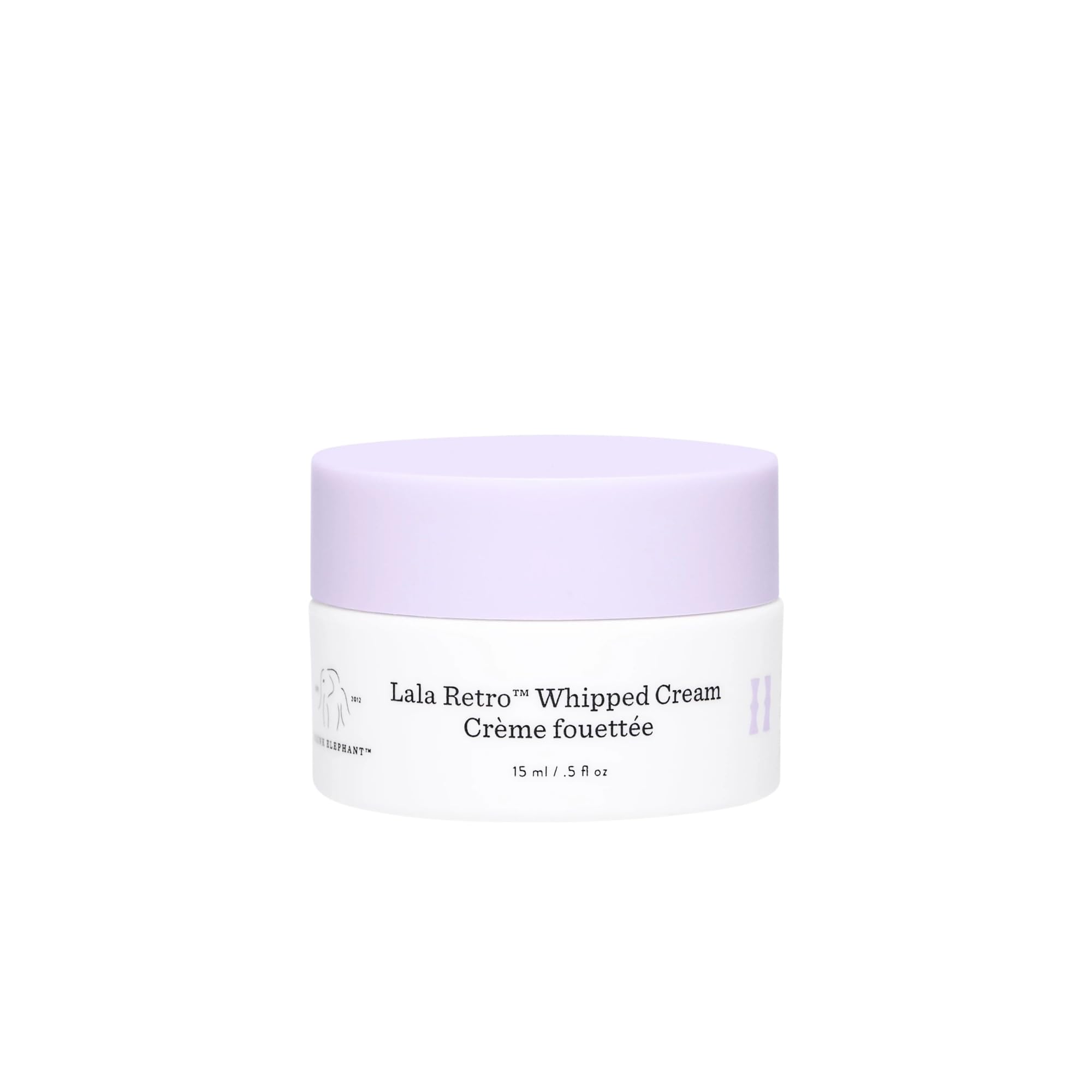 Drunk Elephant front jar shot showing compact travel-friendly moisturizer benefit
