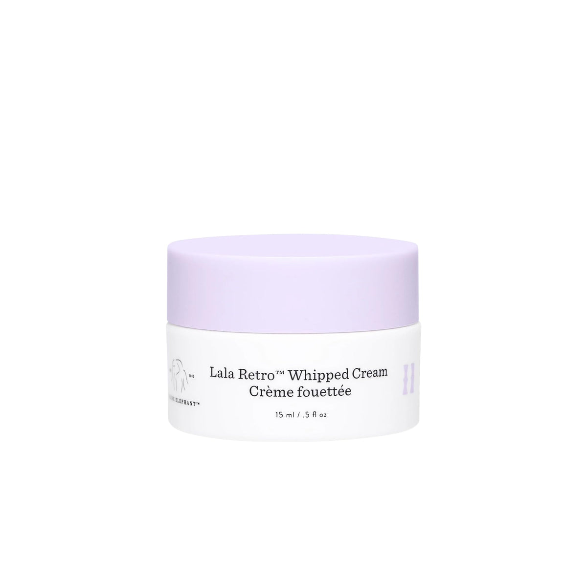 Drunk Elephant front jar shot showing compact travel-friendly moisturizer benefit