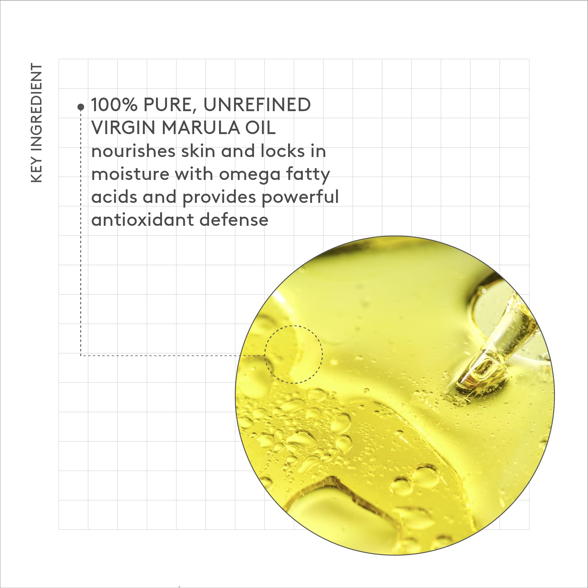 Drunk Elephant marula bottle label close-up showing ingredients and clean formulation