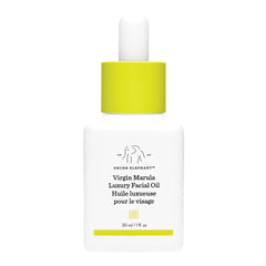 Drunk Elephant front bottle shot showing premium marula oil packaging and clarity