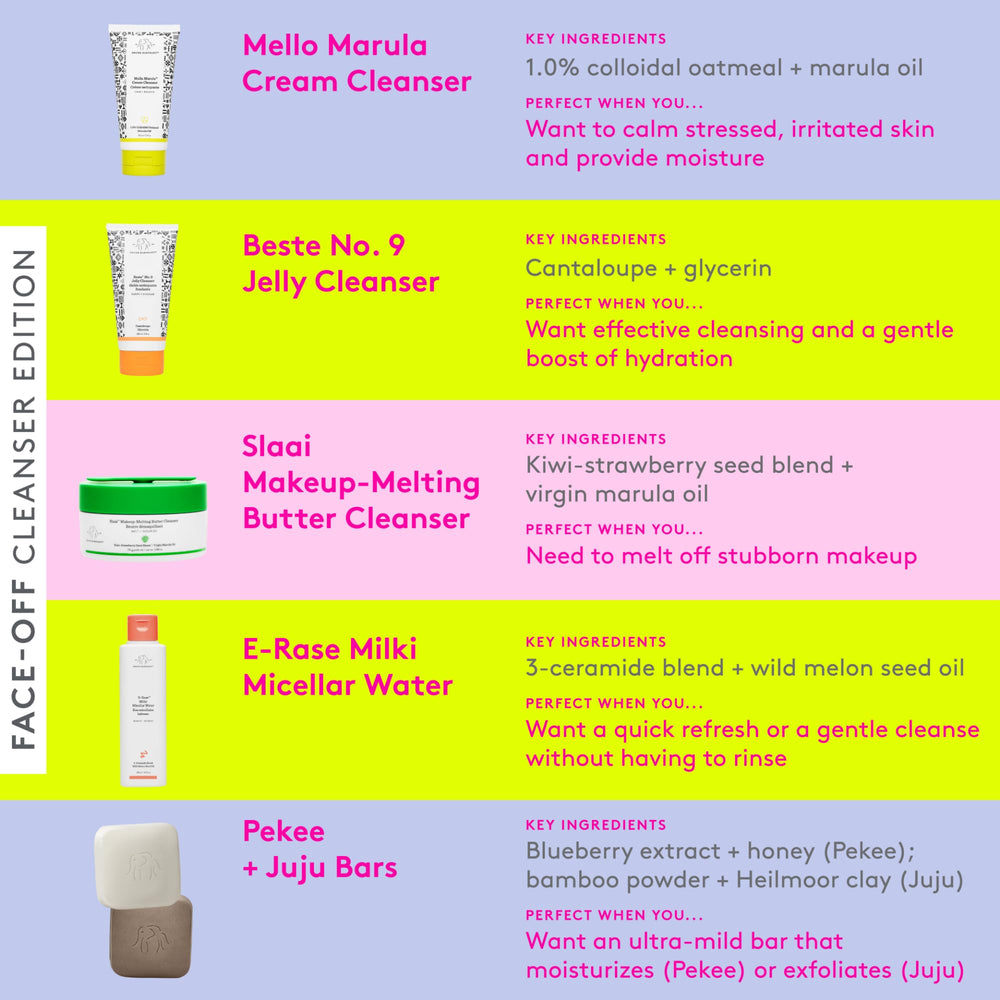 Drunk Elephant label and ingredients close-up highlighting ceramides and barrier support