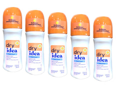 Dry Idea front packaging showing bottle and branding, clear benefit of reliable protection