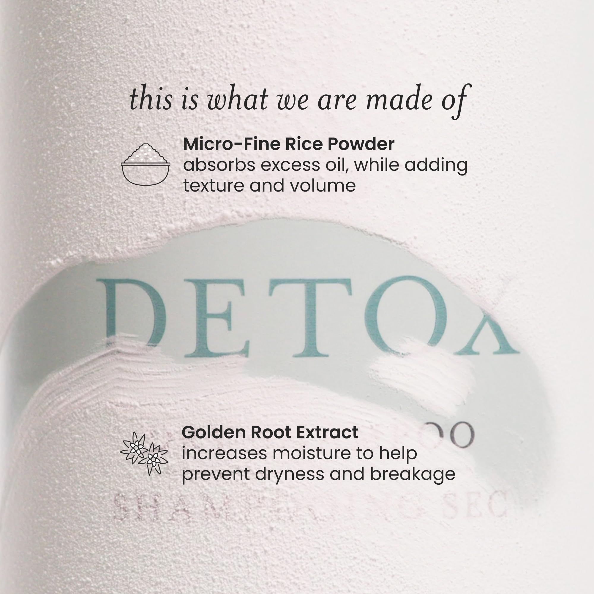 Drybar Detox before-and-after root lift demo highlighting volume and oil removal