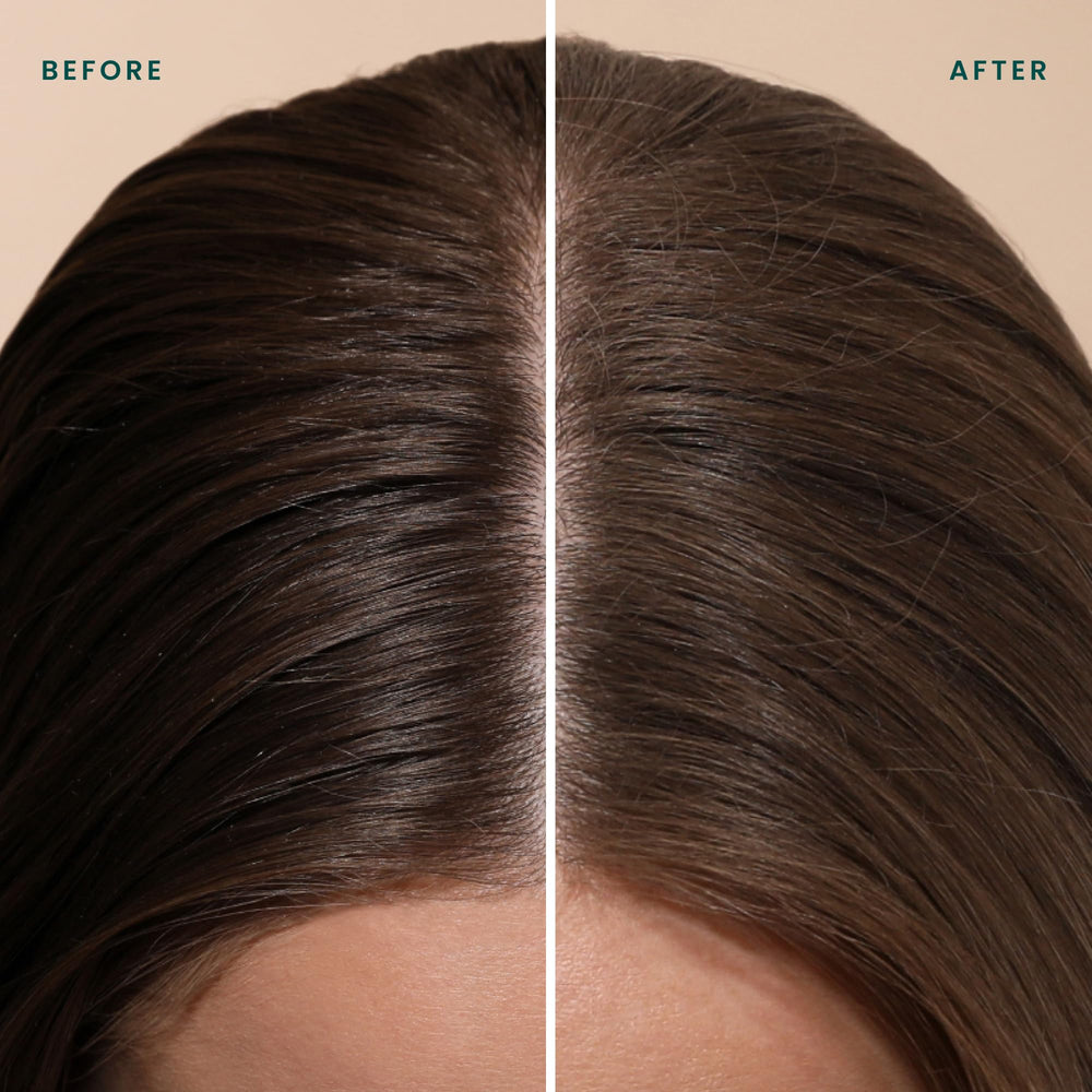 Post-massage hair texture after Drybar Detox for added volume and matte finish