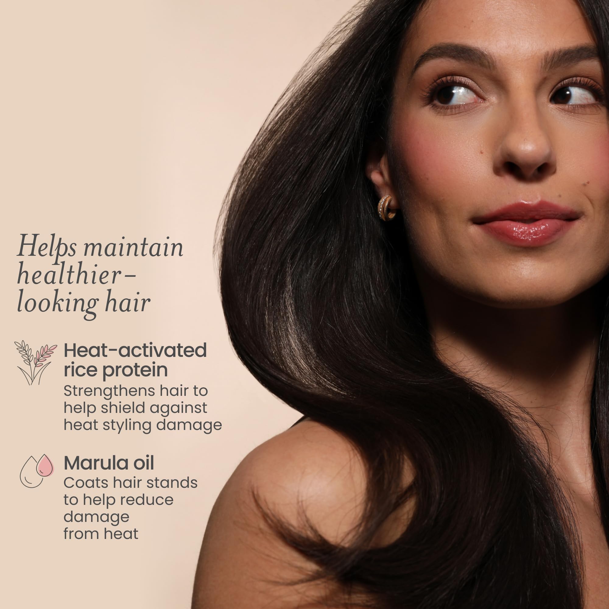 Fine mist texture of Drybar Hot Toddy showing lightweight coverage and quick dry