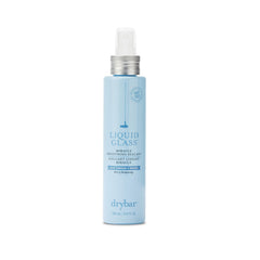 Drybar front packaging showing bottle and branding with glossy finish benefit